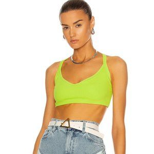 Years of Ours Ribbed Curve Bra Lime